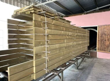 Holzschutz durch Druckimprägnierung - gesundheitlich unbedenkliches Holzschutzmittel Tanalith E